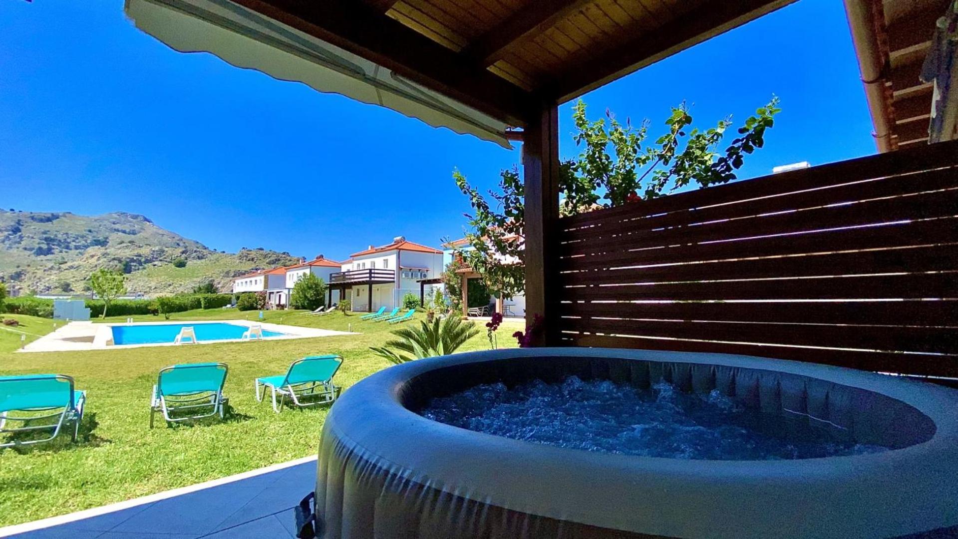 Posidonia Luxury Villas Kolympia โคลิมเบีย ภายนอก รูปภาพ
